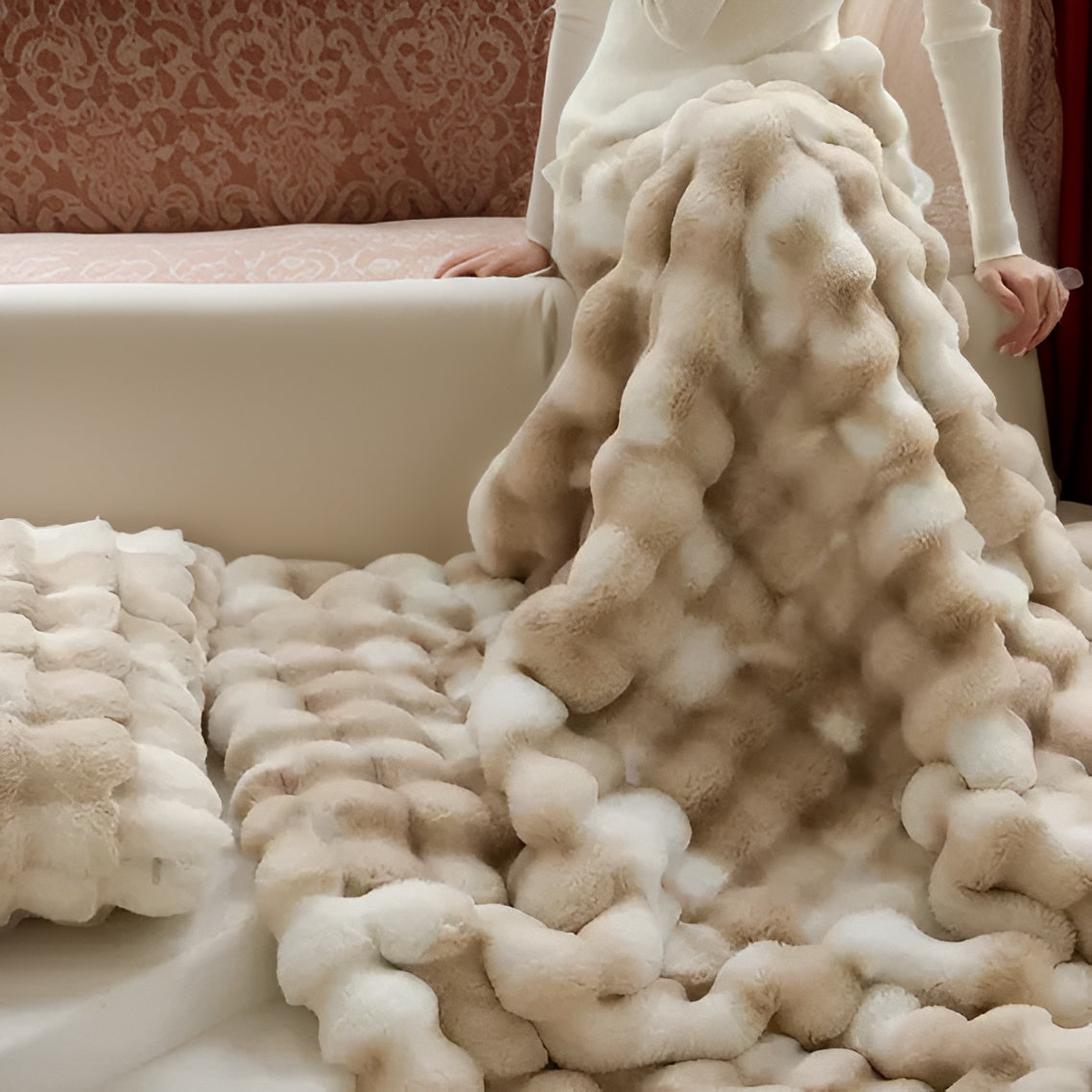 Soft Plush Throw Blanket Lightweight Travel Sofa Bedspread Cozy Comfort 100x160cm to 180x200cm