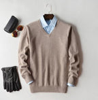 Men's Cashmere Sweater Soft Warm Knitwear Classic Fit Casual and Office Wear