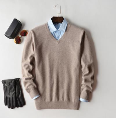 Men's Cashmere Sweater Soft Warm Knitwear Classic Fit Casual and Office Wear