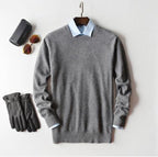 Men's Cashmere Sweater Soft Warm Knitwear Classic Fit Casual and Office Wear
