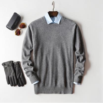 Men's Cashmere Sweater Soft Warm Knitwear Classic Fit Casual and Office Wear