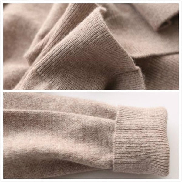 Men's Cashmere Sweater Soft Warm Knitwear Classic Fit Casual and Office Wear