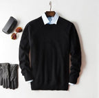 Men's Cashmere Sweater Soft Warm Knitwear Classic Fit Casual and Office Wear