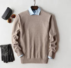 Men's Cashmere Sweater Soft Warm Knitwear Classic Fit Casual and Office Wear