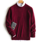 Men's Cashmere Sweater Soft Warm Knitwear Classic Fit Casual and Office Wear