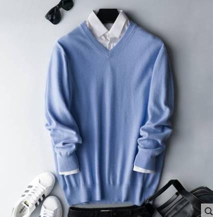 Men's Cashmere Sweater Soft Warm Knitwear Classic Fit Casual and Office Wear