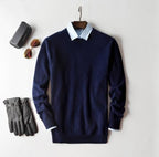 Men's Cashmere Sweater Soft Warm Knitwear Classic Fit Casual and Office Wear