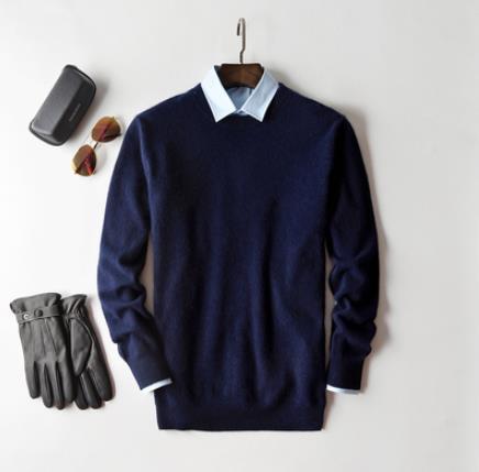 Men's Cashmere Sweater Soft Warm Knitwear Classic Fit Casual and Office Wear
