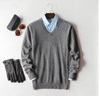 Men's Cashmere Sweater Soft Warm Knitwear Classic Fit Casual and Office Wear