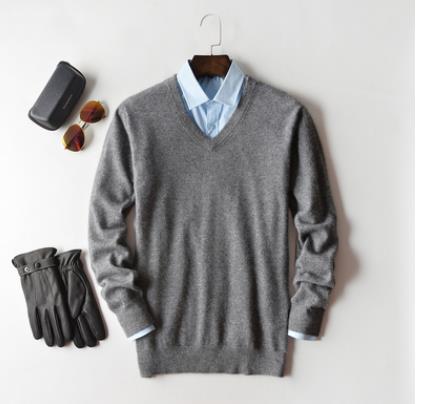 Men's Cashmere Sweater Soft Warm Knitwear Classic Fit Casual and Office Wear