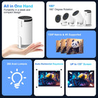 Magcubic HY300 Pro 4K Projector Android 11 Dual WiFi6 Bluetooth 5.0 260 ANSI Lumens Outdoor Home Theater