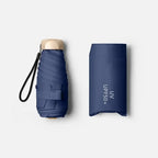 Foldable Mini Umbrella Compact UV Protection Wind Resistant Lightweight Portable 19cm