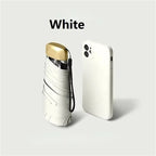 Foldable Mini Umbrella Compact UV Protection Wind Resistant Lightweight Portable 19cm