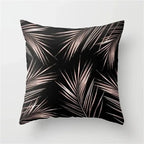 Geometric Black and White Pillow Cover Modern Patchwork Design Standard Size