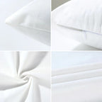 Geometric Black and White Pillow Cover Modern Patchwork Design Standard Size