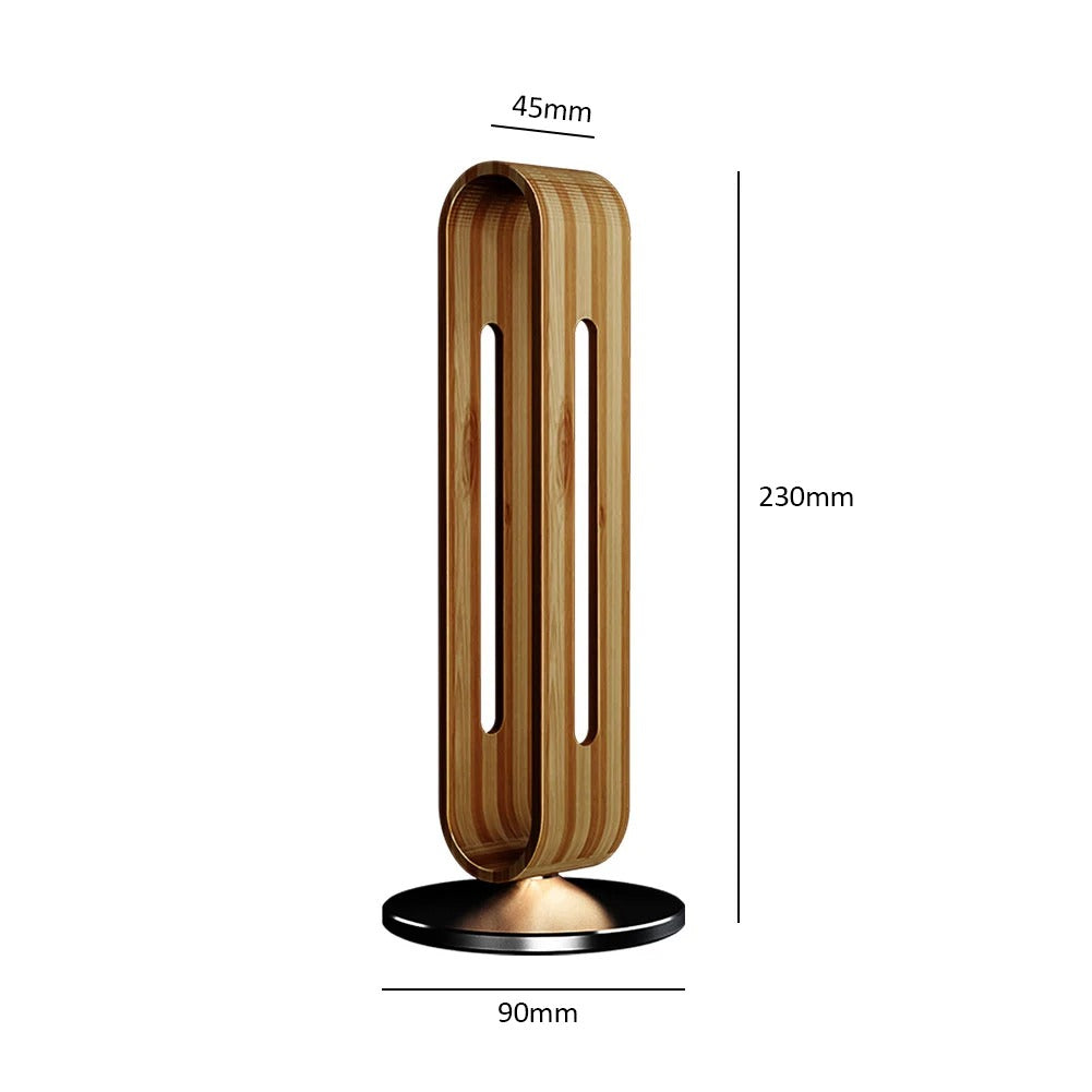 Headphone Stand Wood and Metal Desk Organizer Holder for Headphones