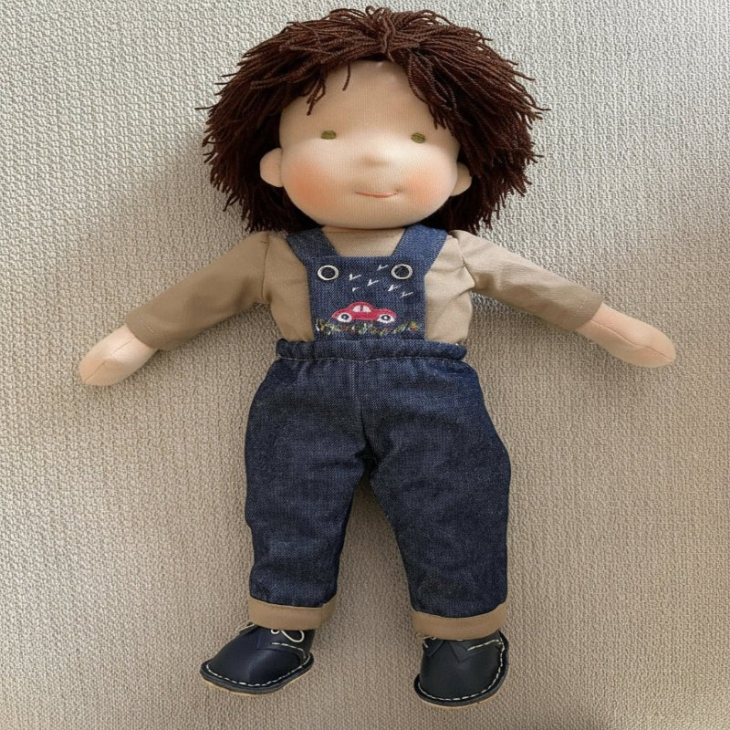 Handmade Waldorf Doll 30 cm Soft Pure Cotton Hypoallergenic Toy for Children