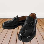 Men's Split Toe Dress Shoes Thick Sole Comfortable Durable Casual Formal Footwear