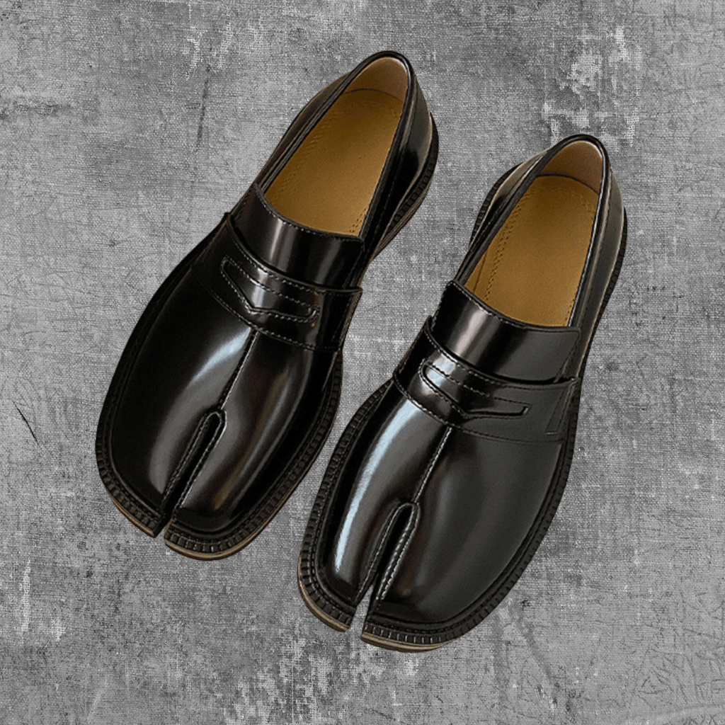 Men's Split Toe Dress Shoes Thick Sole Comfortable Durable Casual Formal Footwear