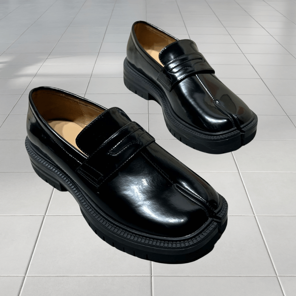 Men's Split Toe Dress Shoes Thick Sole Comfortable Durable Casual Formal Footwear
