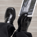 Men's Split Toe Dress Shoes Thick Sole Comfortable Durable Casual Formal Footwear