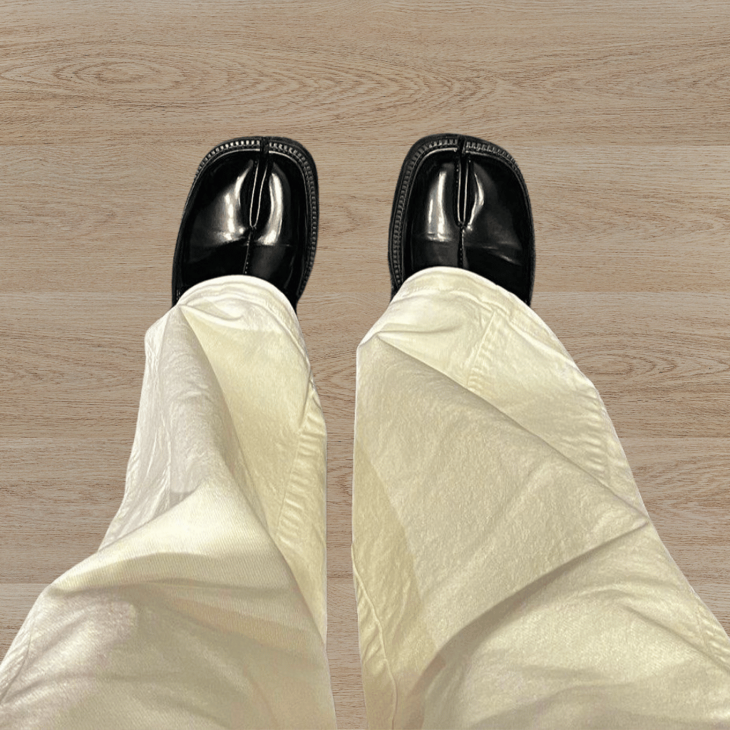 Men's Split Toe Dress Shoes Thick Sole Comfortable Durable Casual Formal Footwear