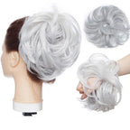 Messy Bun Hair Crunchie Heat-Resistant Synthetic Fiber Hair Scrunchie for Easy Updo and Secure Fit