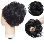 Messy Bun Hair Crunchie Heat-Resistant Synthetic Fiber Hair Scrunchie for Easy Updo and Secure Fit