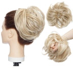 Messy Bun Hair Crunchie Heat-Resistant Synthetic Fiber Hair Scrunchie for Easy Updo and Secure Fit