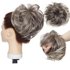 Messy Bun Hair Crunchie Heat-Resistant Synthetic Fiber Hair Scrunchie for Easy Updo and Secure Fit