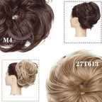 Messy Bun Hair Crunchie Heat-Resistant Synthetic Fiber Hair Scrunchie for Easy Updo and Secure Fit