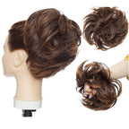 Messy Bun Hair Crunchie Heat-Resistant Synthetic Fiber Hair Scrunchie for Easy Updo and Secure Fit