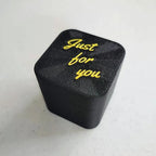 Middle Finger in a Box Gag Gift with Magnetic Lid Black and Gold Compact Prank Surprise 2x2x2 Inches