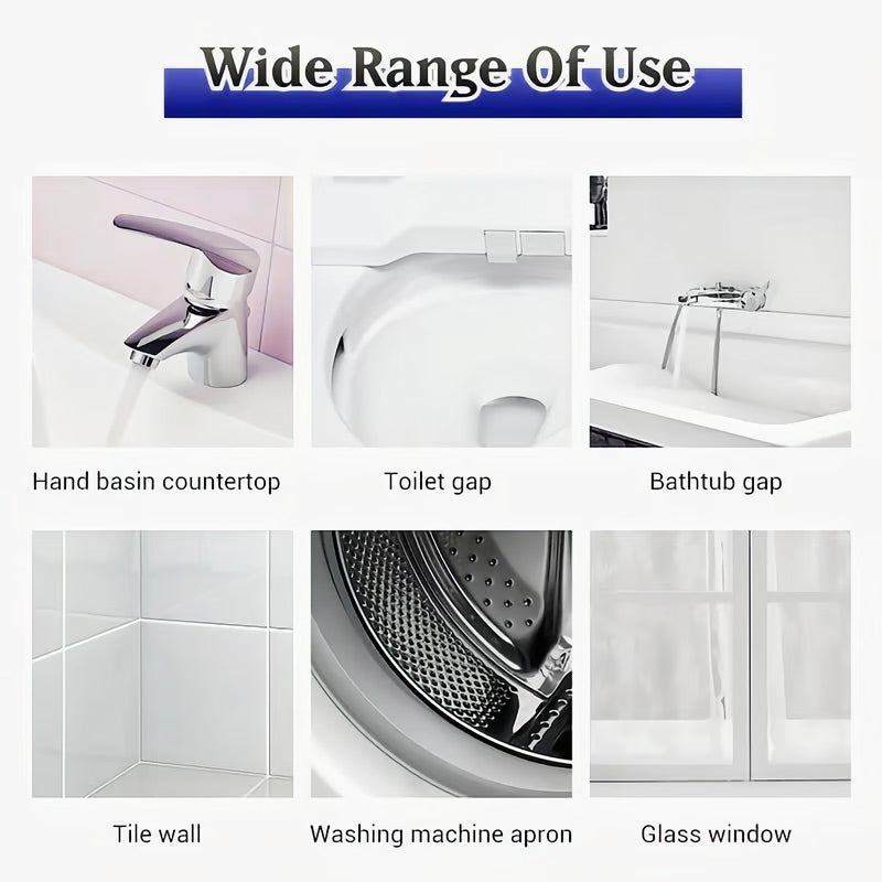 Gel Mold and Stain Cleaner Gel with Brush 3.4 oz for Bathroom Tiles Grout and Surfaces