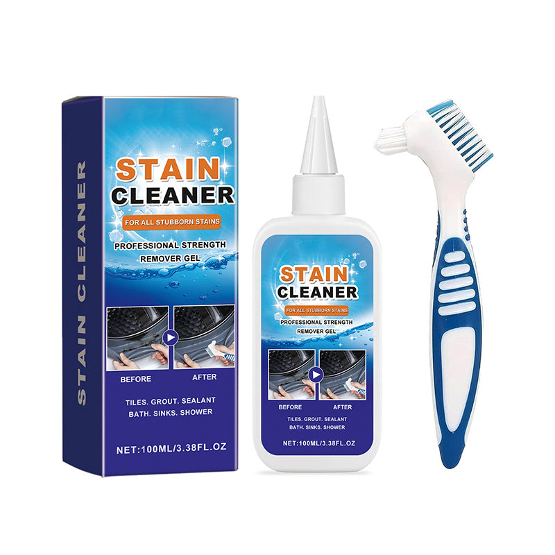 Gel Mold and Stain Cleaner Gel with Brush 3.4 oz for Bathroom Tiles Grout and Surfaces