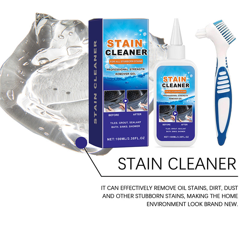 Gel Mold and Stain Cleaner Gel with Brush 3.4 oz for Bathroom Tiles Grout and Surfaces