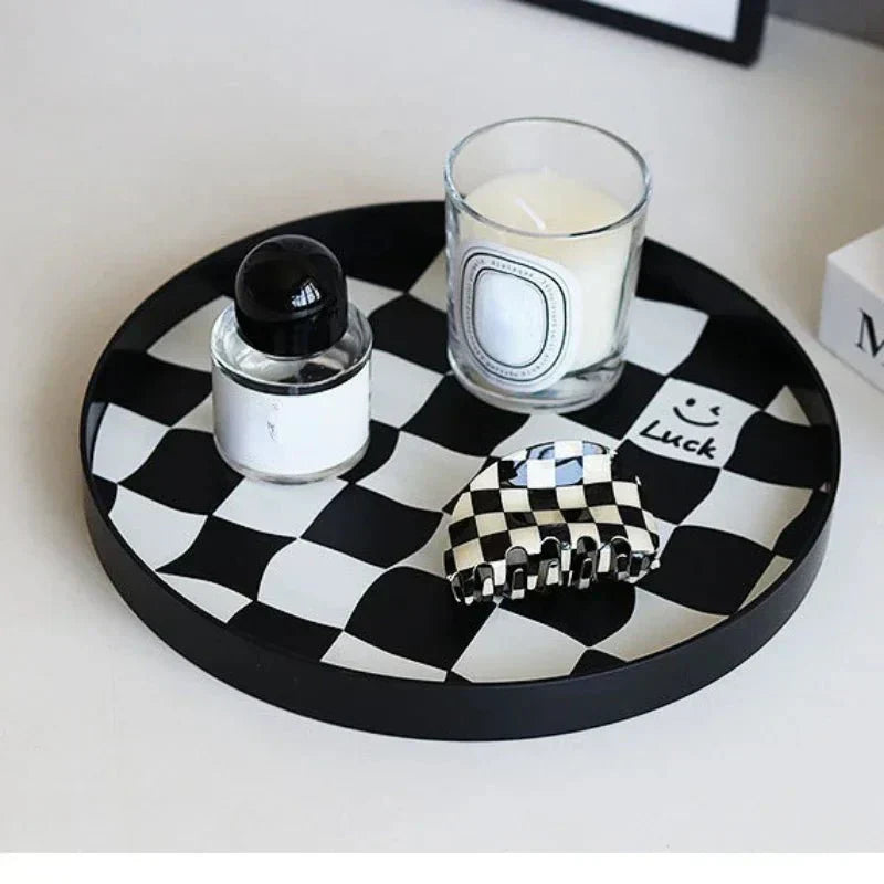 Harrow Monochrome Plastic Storage Tray Eco-Friendly Kitchen and Desk Organizer 30x7 cm