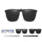 Polarized Flip-Up Clip-On Sunglasses Lightweight Magnesium Alloy UV400 TAC Lenses Black Blue Pink Silver