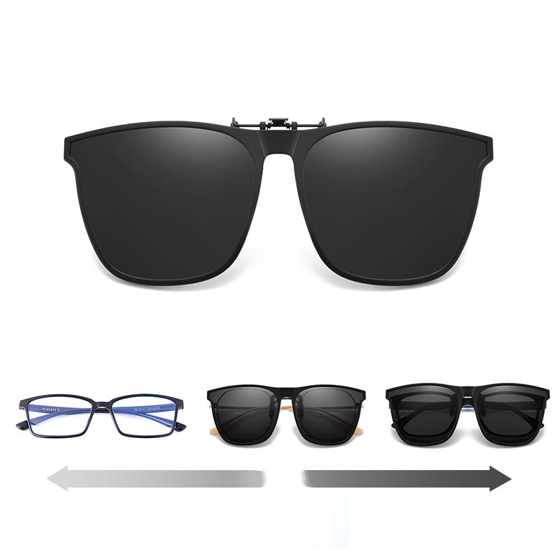 Polarized Flip-Up Clip-On Sunglasses Lightweight Magnesium Alloy UV400 TAC Lenses Black Blue Pink Silver