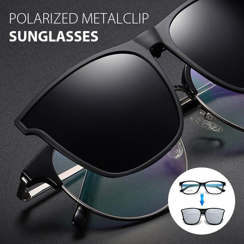 Polarized Flip-Up Clip-On Sunglasses Lightweight Magnesium Alloy UV400 TAC Lenses Black Blue Pink Silver