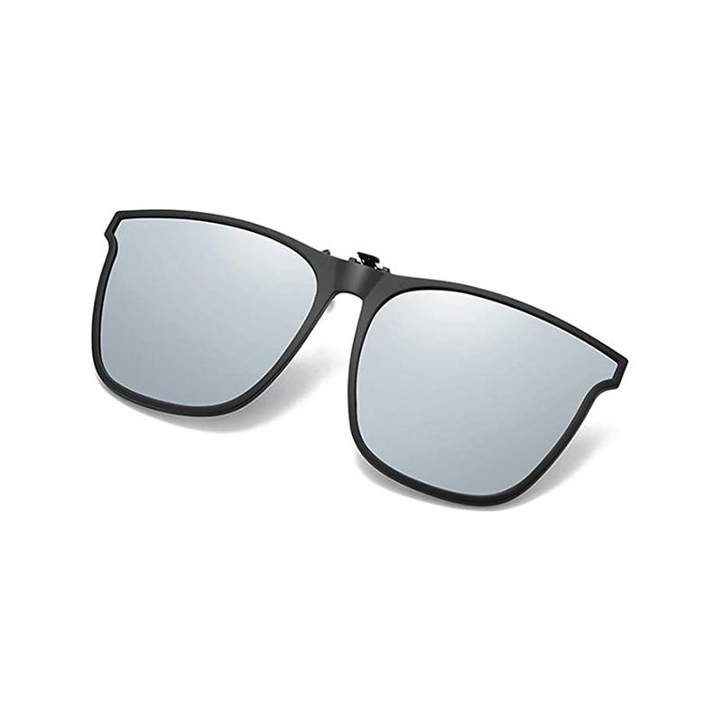 Polarized Flip-Up Clip-On Sunglasses Lightweight Magnesium Alloy UV400 TAC Lenses Black Blue Pink Silver