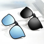 Polarized Flip-Up Clip-On Sunglasses Lightweight Magnesium Alloy UV400 TAC Lenses Black Blue Pink Silver