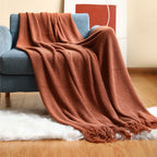 Nordic Knitted Blanket Soft Cozy Throw for Living Room Bedroom Terrace Scandinavian Design