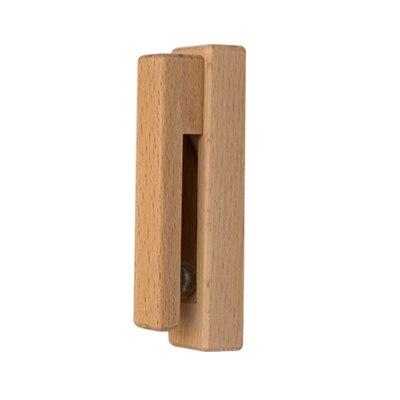 Harrow Nordic Wooden Towel Holder Wall Hooks with Glass Ball Rolling Grip Beech Walnut Oak