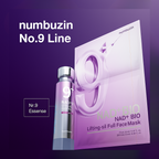 Numbuzin No.9 NAD+ Bio Lifting Serum and Sheet Mask Anti-Aging Skincare Set for Firmness and Radiance