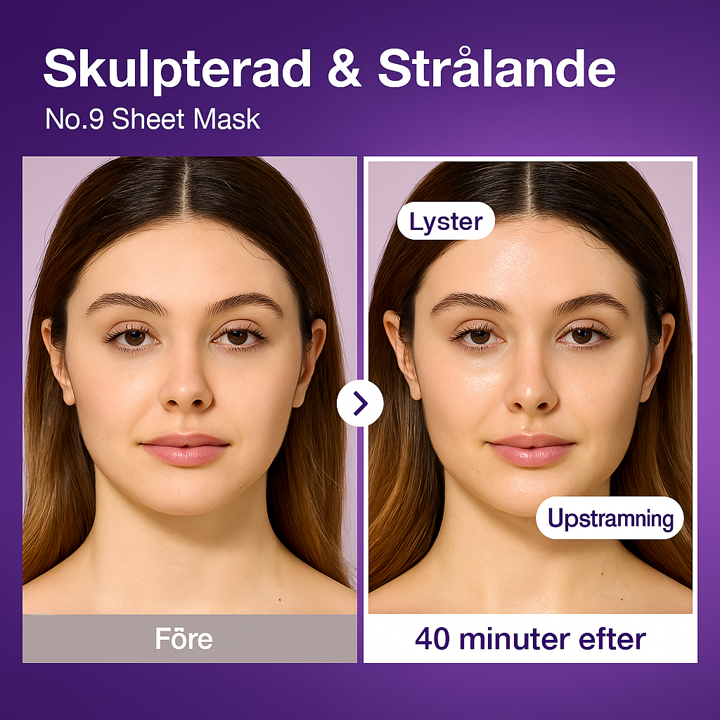 Numbuzin No.9 NAD+ Bio Lifting Serum and Sheet Mask Anti-Aging Skincare Set for Firmness and Radiance
