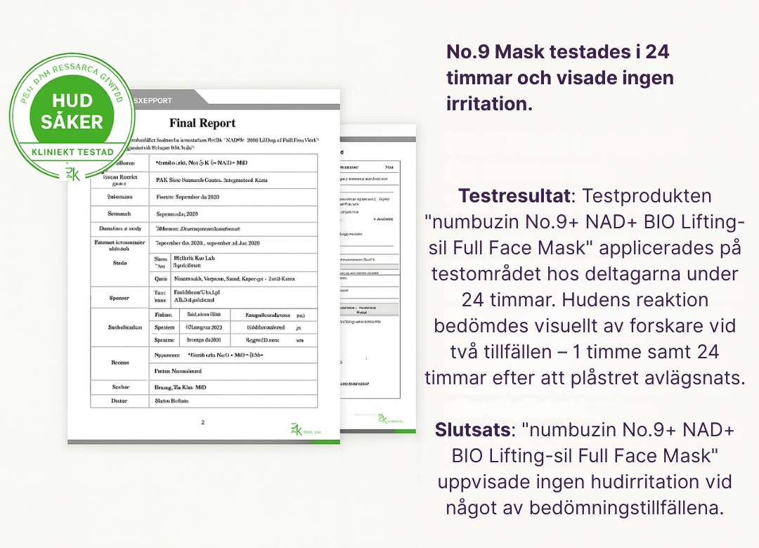Numbuzin No.9 NAD+ Bio Lifting Serum and Sheet Mask Anti-Aging Skincare Set for Firmness and Radiance