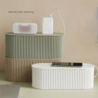 Ordoca Cable Box Desk Organizer White Plastic Cable Management Storage 30x11x13 cm