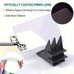 Optical Drawing Board with Clear PMMA Lens Portable Art Projector Compatible with Smartphones and Tablets 18x10 cm