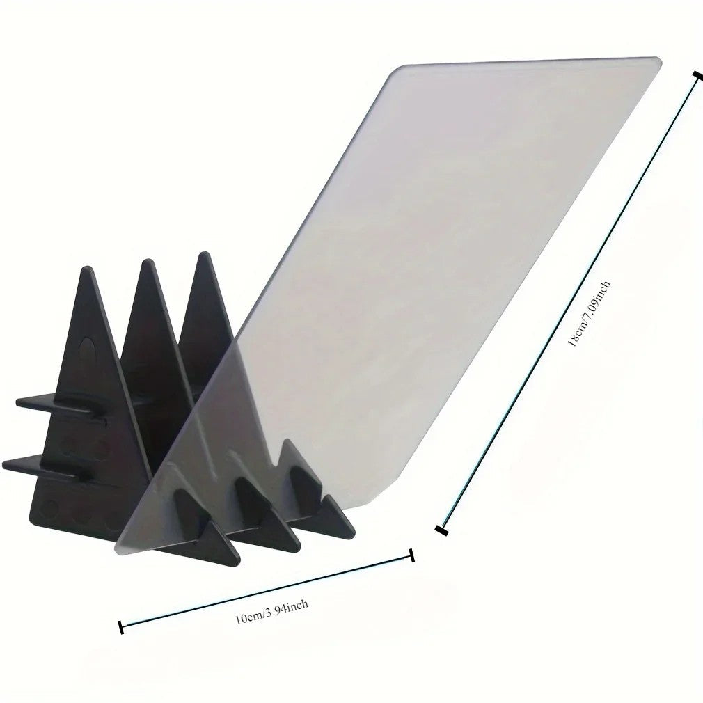 Optical Drawing Board with Clear PMMA Lens Portable Art Projector Compatible with Smartphones and Tablets 18x10 cm